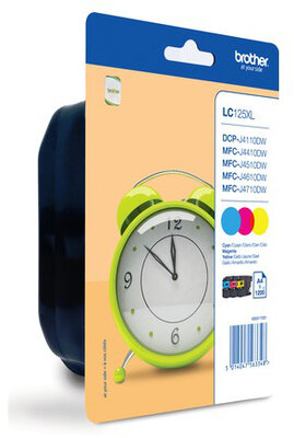Brother LC125XL Color set: Cyan, Magenta, Yellow