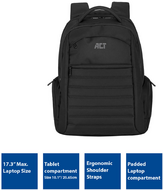 ACT - AC8535 Urban Laptop Backpack 17,3" Black - AC8535