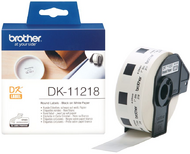 Brother - DK-11218 elővágott öntapadós címke 400db/tekercs 24mm White - DK-11218