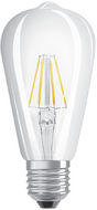 Osram Star átlátszó üveg búra/4,5W/470lm/2700K/E27 LED Edison körte izzó