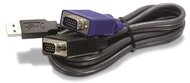 TRENDnet - TK-CU06 D-SUB 15pin USB M/M KVM switch adatkábel 1.8m fekete