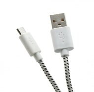 Sbox USB A -Micro USB - 1M, fehér