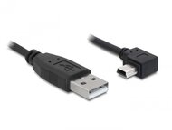 Delock 82684 USB 2.0-A apa - USB mini-B 5pin könyök apa átalakító - 5m