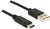 Delock - USB C 2,0 -> USB A M/M adatkábel 1m - 83600